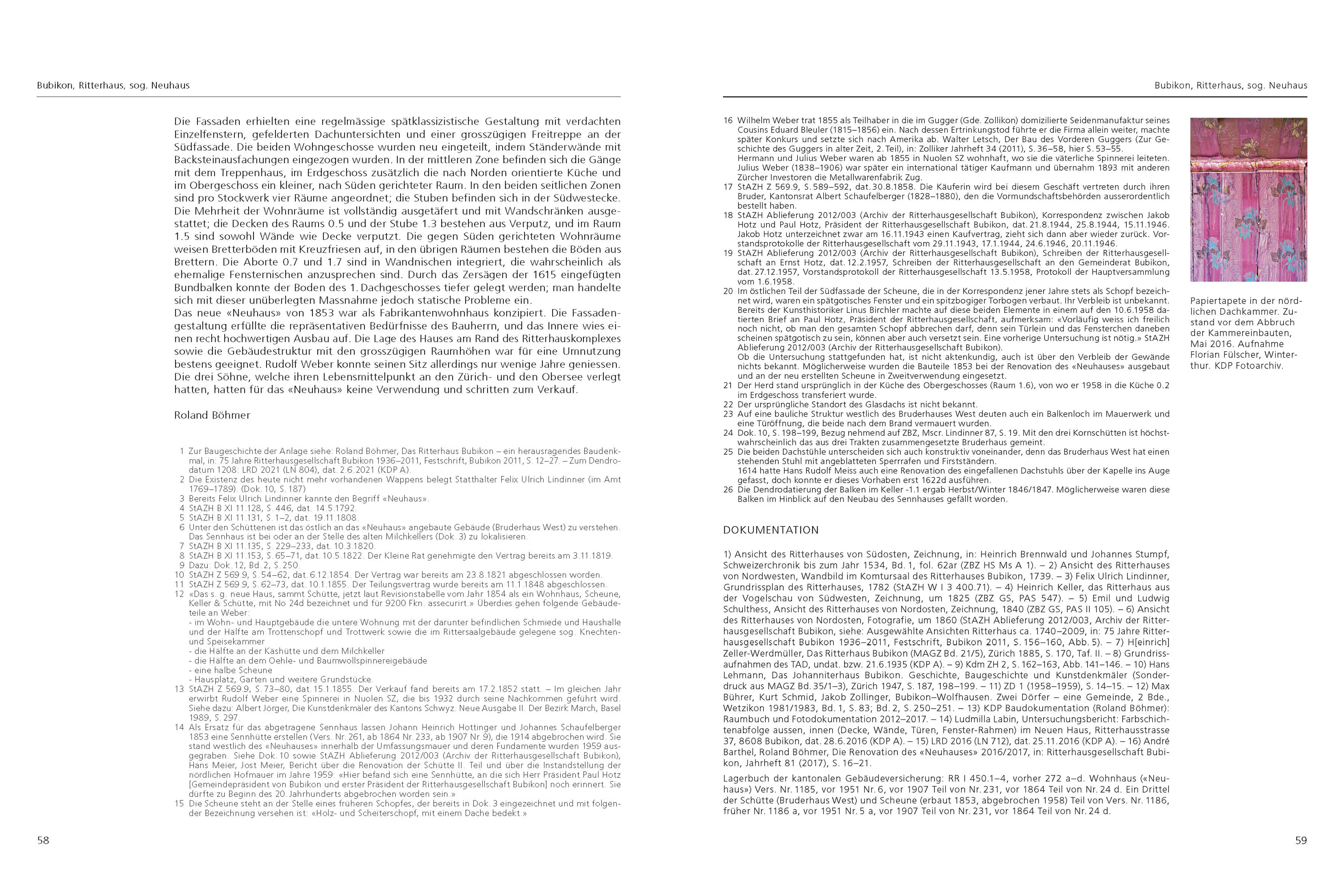 Zürcher Denkmalpflege Seite 58 59