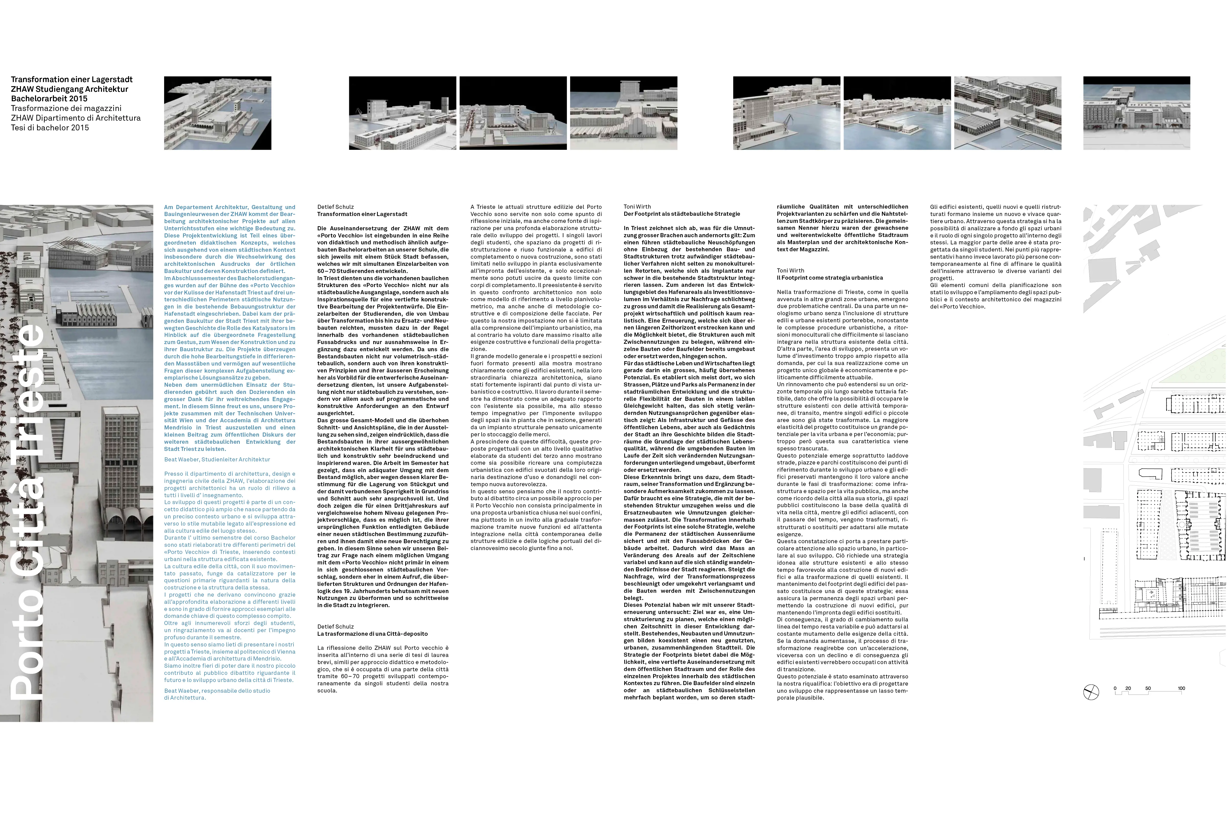 Porto Città Trieste, Lepporello Vorderseite