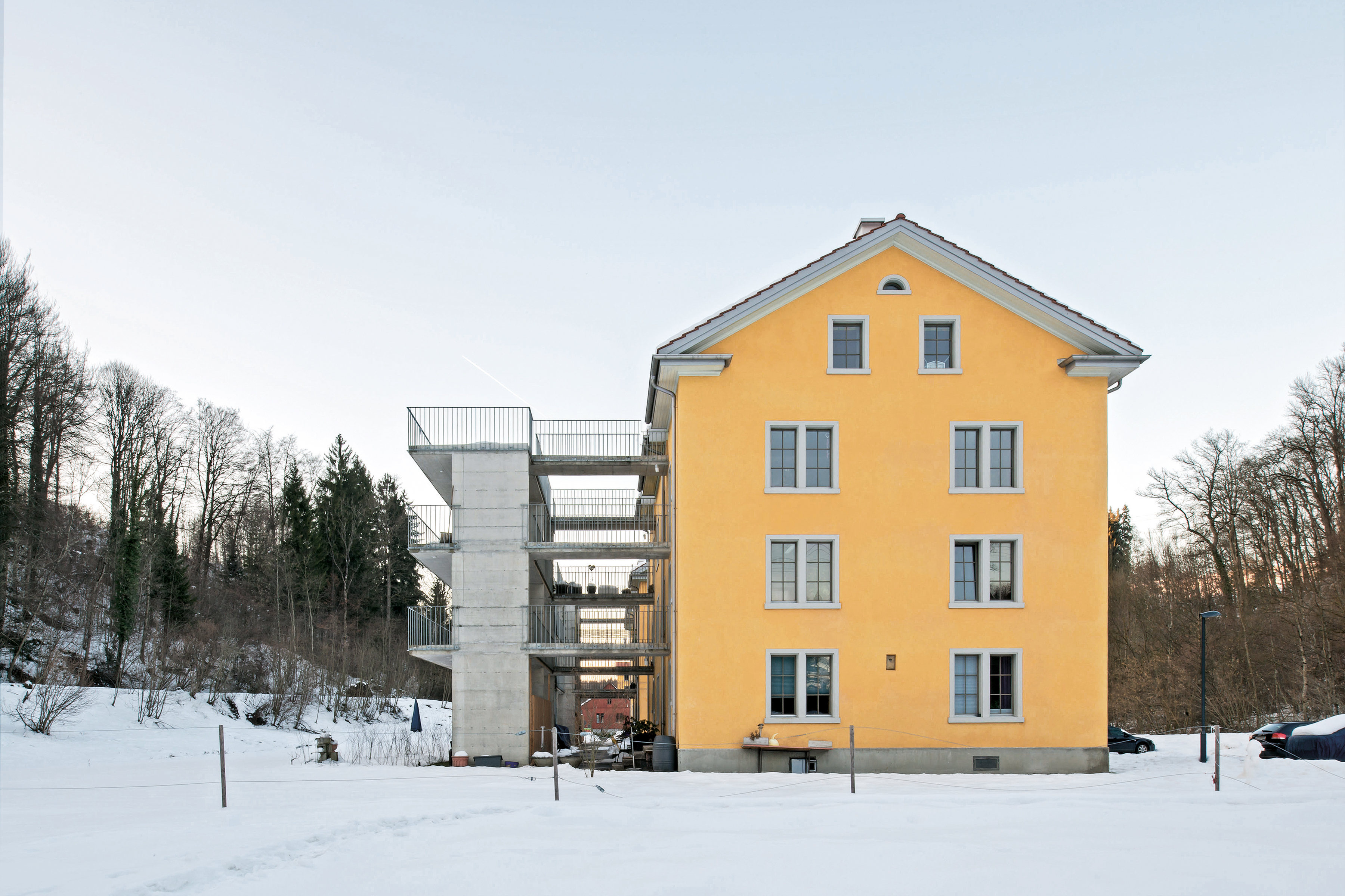 Aussenansicht Kosthäuser 2. Etappe