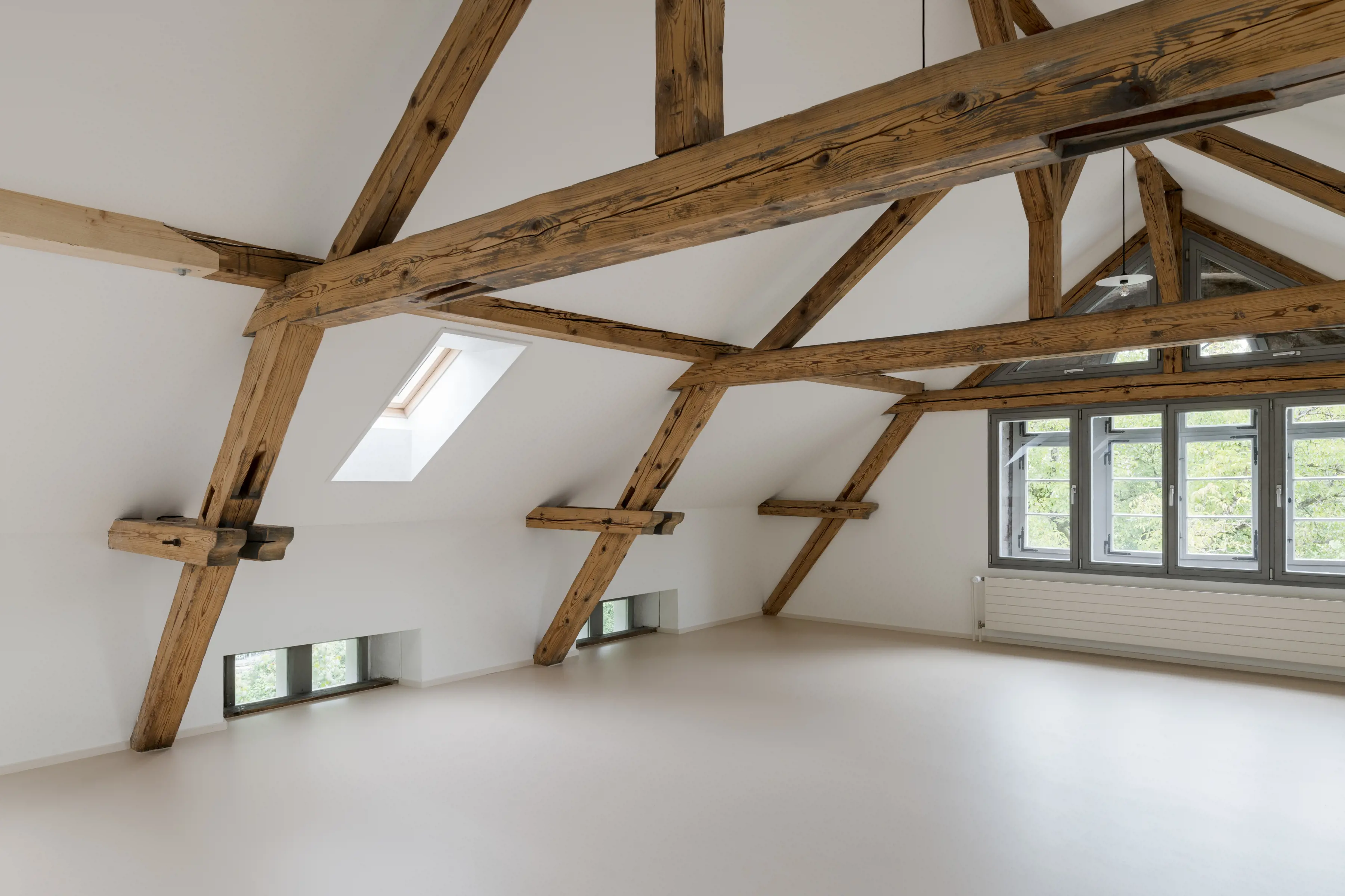 Rekonstruktion des alten Dachstuhls