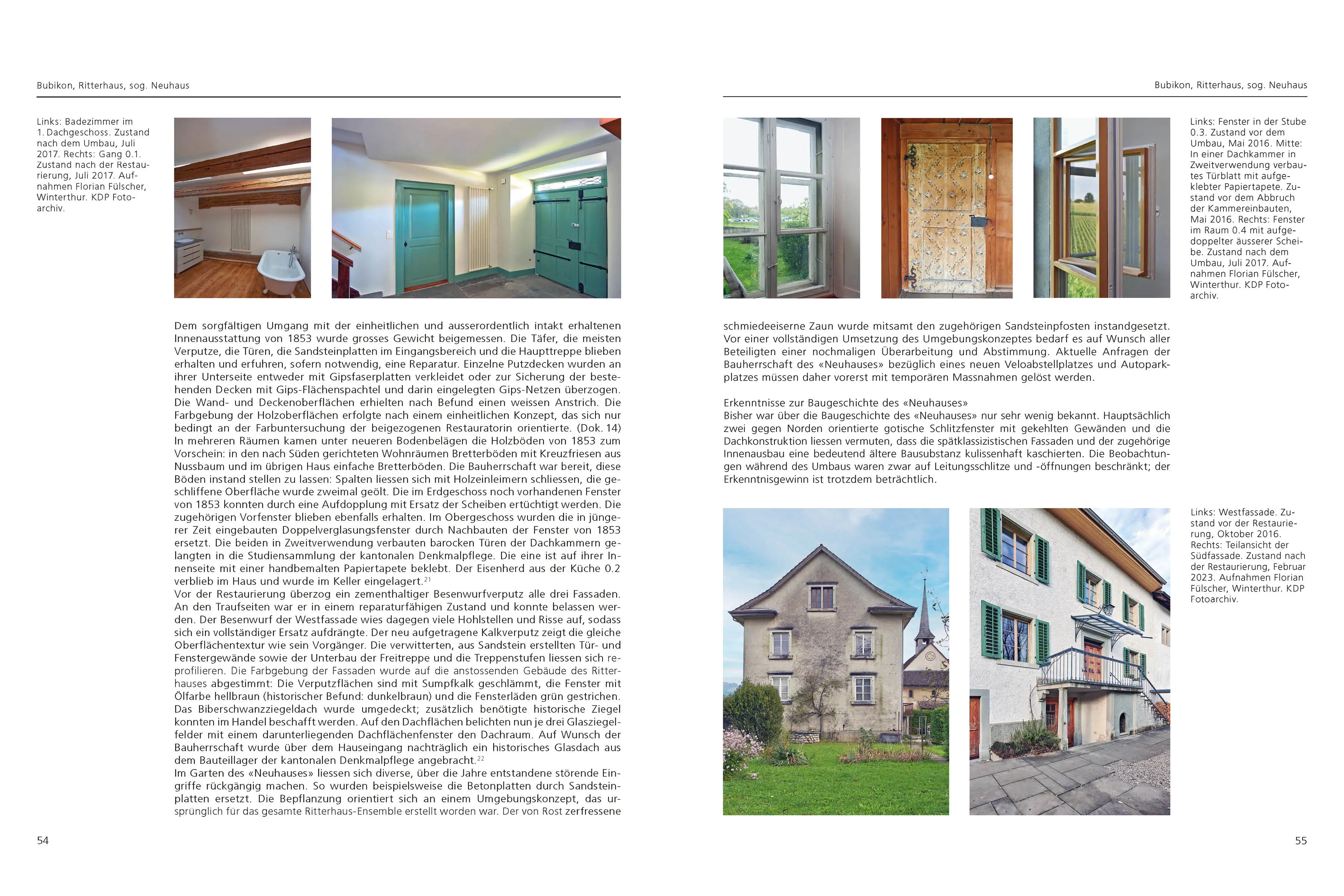 Zürcher Denkmalpflege Seite 54 55